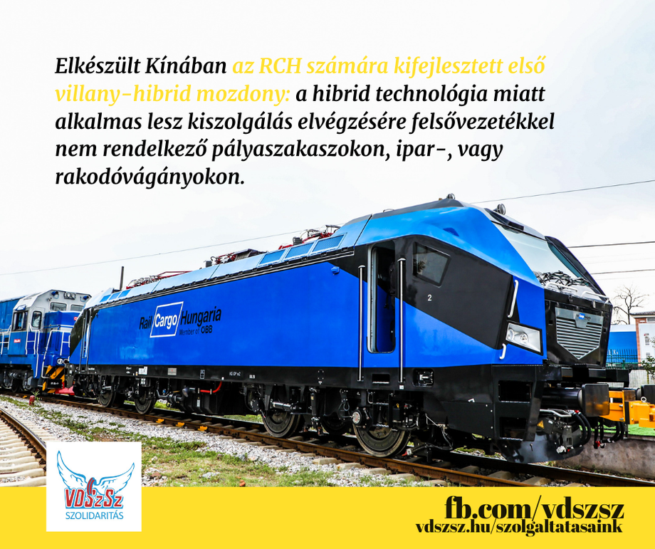 Elkészült Kínában az RCH számára kifejlesztett első villany-hibrid mozdony