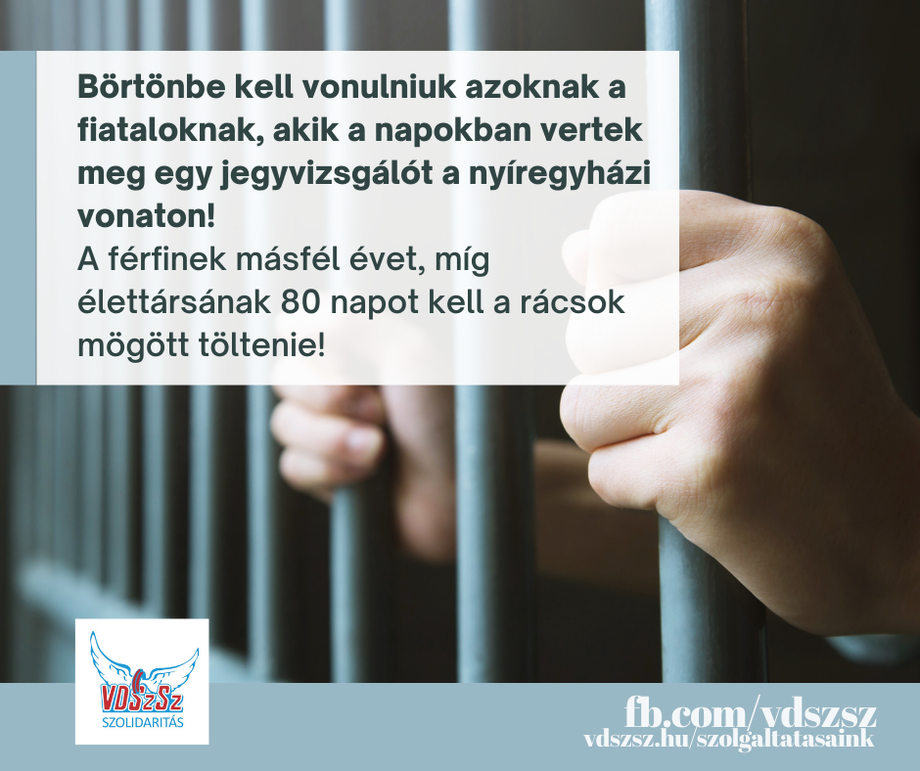 Börtönbe kell vonulniuk azoknak a fiataloknak, akik a napokban vertek meg egy jegyvizsgálót a nyíregyházi vonaton