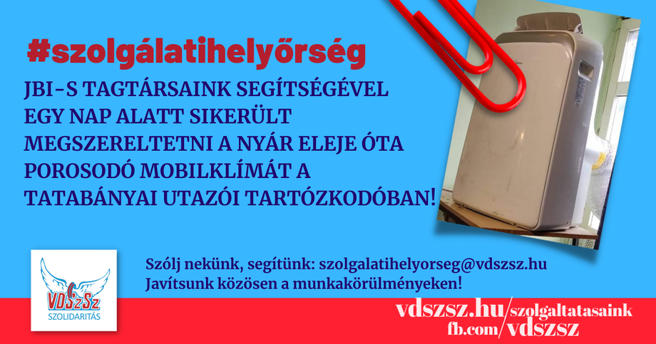 JBI-s tagtársaink közreműködésével ismét működik a nyár eleje óta rossz mobilklíma!