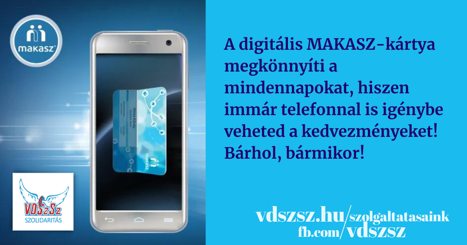 A digitális MAKASZ-kártya készen áll a spórolásra!