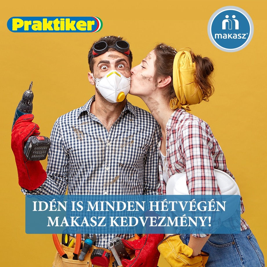 Tagtársainkat idén is 10% kedvezmény várja minden hétvégén az ország valamennyi Praktiker áruházában!