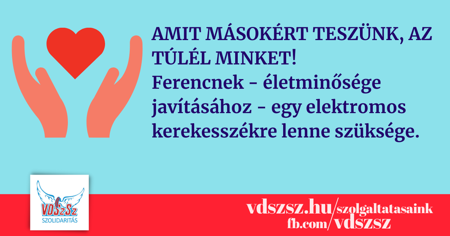 Amit másokért teszünk, az túlél minket – segítsünk bajbajutott kollégánkon!