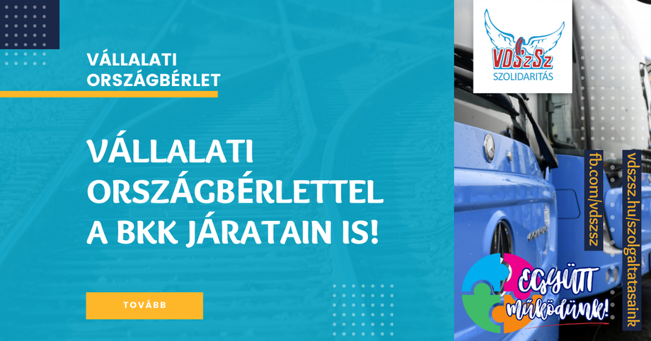 Vállalati országbérlettel a BKK járatain is!