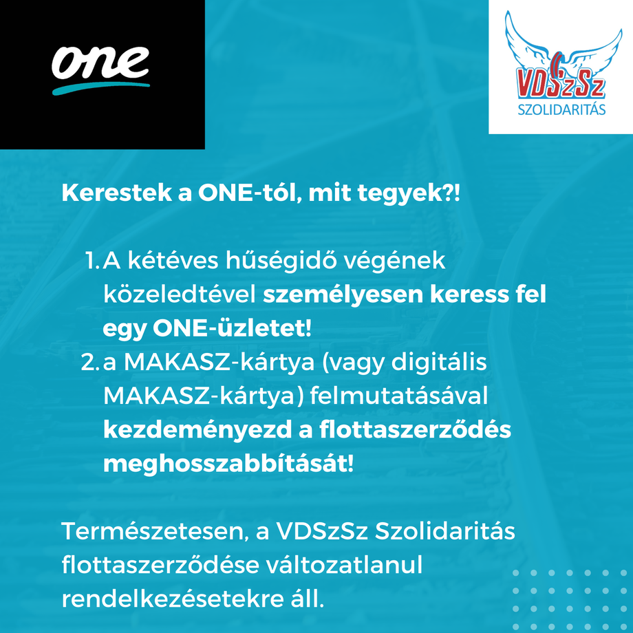 Kerestek a ONE-tól, mit tegyek?!