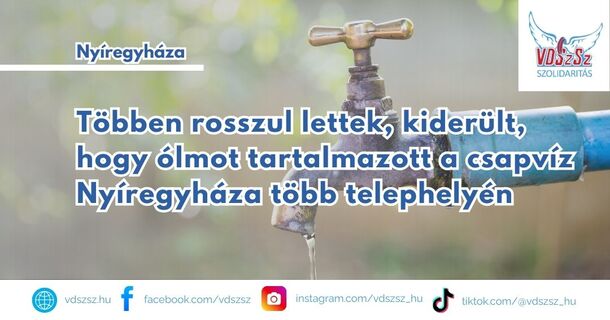 Többen rosszul lettek, kiderült, hogy ólmot tartalmazott a csapvíz Nyíregyháza több telephelyén
