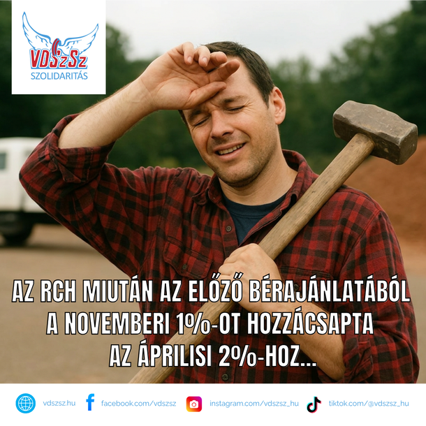 RCH: Minimálisan javította bérajánlatát a munkáltató!