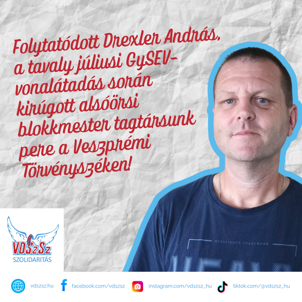 Folytatódott Drexler András pere a Veszprémi Törvényszéken