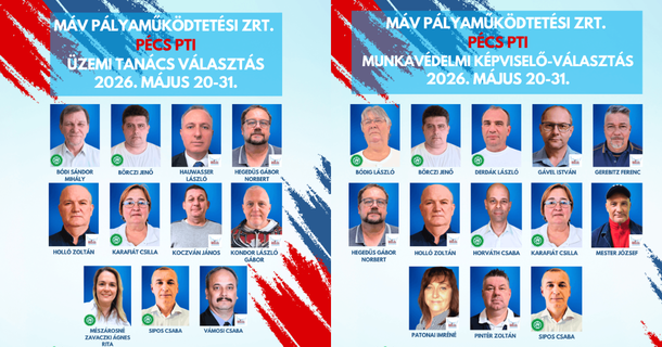 Pécs PTI: szavazz online az MTSZSZ és a VDSzSz Szolidaritás ÖSSZES közös jelöltjére!